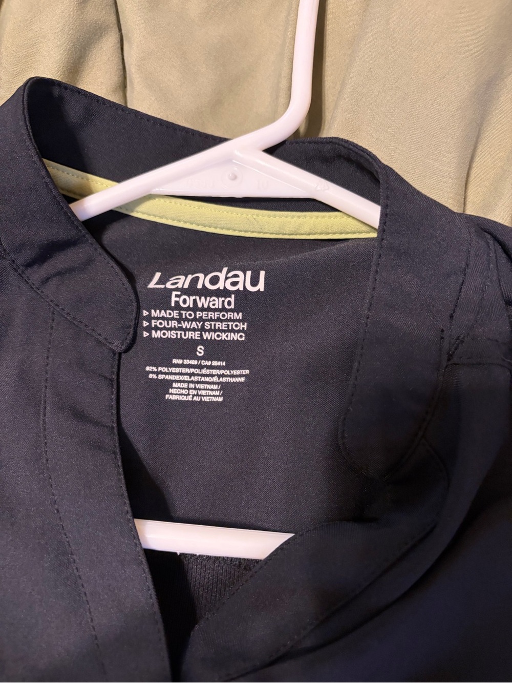 Landau 8 pocket scrub jumpsuit black small - Picture 9 of 11